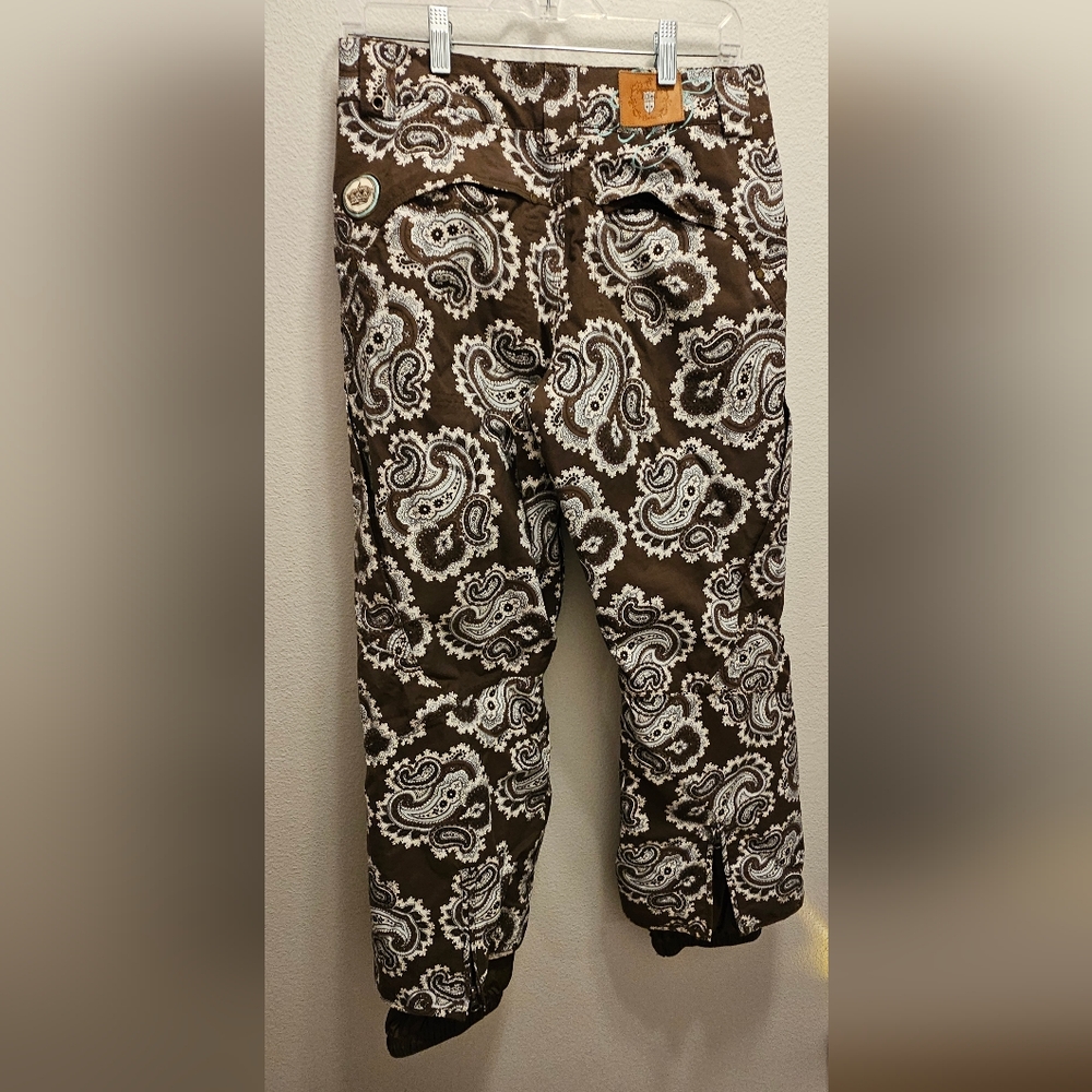 Burton Women's Cruiser Insulated Ski/Snowboard Pants  Paisley Print Size Small - Picture 5 of 12